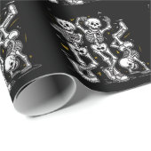 踊りスケルトンダンスチャレンジハロウィーン ラッピングペーパー (ロールコーナー)