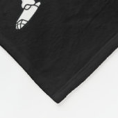 踊りスケルトンダンスチャレンジボーイズガールキッズH フリースブランケット (角)