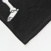 踊りスケルトンダンスチャレンジボーイズガールキッズH フリースブランケット (角)