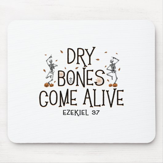 踊りスケルトンドライ来ボーンズアライブハロウィーンCh マウスパッド (正面)