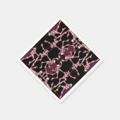 踊りスケルトンハロウィンナプキンス スタンダードカクテルナプキン (角)