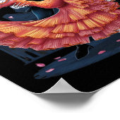 踊りスケルトンハロウィーンスカルダンスメンオメン ポスター (角)