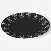 踊りスケルトンハロウィーン紙プレート ペーパープレート (アングル)