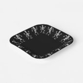 踊りスケルトンハロウィーン紙プレート ペーパープレート (傾斜あり)