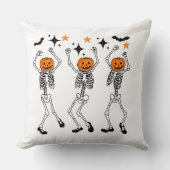 踊りスケルトンハロウィーン クッション (正面)