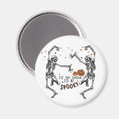 踊りスケルトンハロウィーン マグネット (正面/裏面)