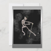 踊りスケルトンハロウィーン 招待状 (裏面)