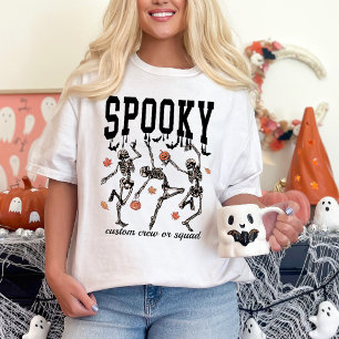 踊りスケルトンパーソナライズされたハロウィ不気味ーン Tシャツ
