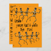 踊りスケルトンパーティー 招待状 (正面/裏面)