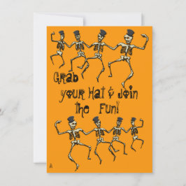 踊りスケルトンパーティー 招待状