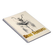 踊りスケルトン死んだ優雅なノート ノートブック (右側)