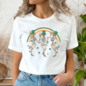 踊りスケルトン聖パトリックの日 Tシャツ