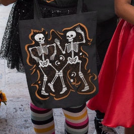 踊りスケルトン面白いハロウィーントリックまたはトリート トートバッグ