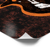 踊りスケルトン面白いハロウィーンパーティー ポスター (コーナー)