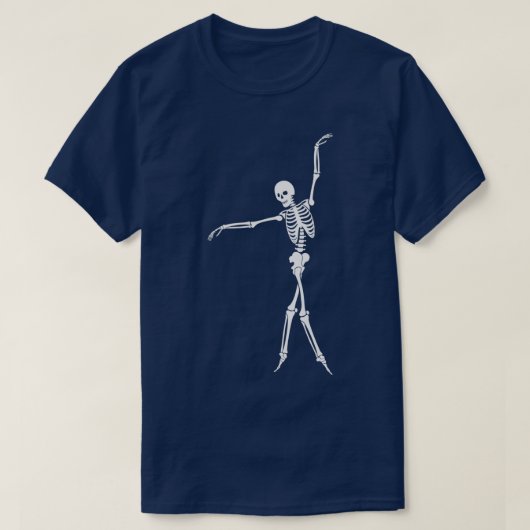 踊りスケルトン4 Tシャツ (デザイン正面)