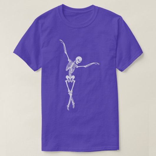 踊りスケルトン5 Tシャツ (デザイン正面)