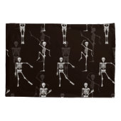 踊りスケルトン：シ予測できなームレスバックグラウンド 枕カバー (裏面)