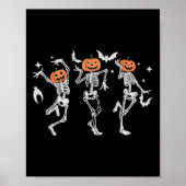 踊りスケルトン – ハロウィーンダンスパーティー ポスター (正面)
