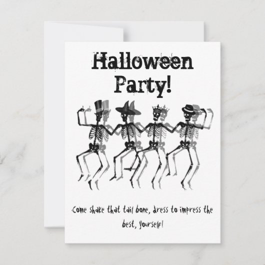 踊りスケルトン(HolidayMix) シーズンカード (正面)