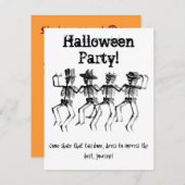 踊りスケルトン(HolidayMix) シーズンカード (正面/裏面)