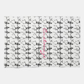 踊りスケルトンHalloween Thunder_Cove キッチンタオル (横)