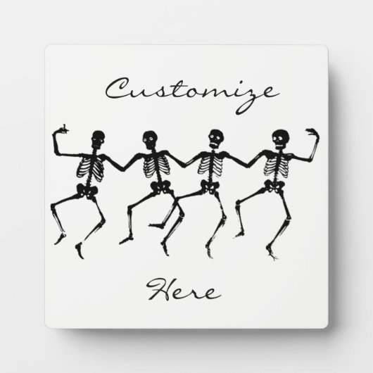 踊りスケルトンHalloween Thunder_Cove フォトプラーク (正面)