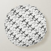 踊りスケルトンHalloween Thunder_Cove ラウンドクッション (裏面)