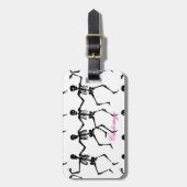 踊りスケルトンHalloween Thunder_Cove ラゲッジタグ (正面縦)