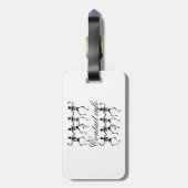 踊りスケルトンHalloween Thunder_Cove ラゲッジタグ (裏面縦)