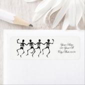 踊りスケルトンHalloween Thunder_Cove ラベル (インサイチュ)