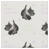 踊りスコティッシュテリア ファブリック (クローズアップ)