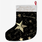 踊りスターの夜の大きなクリスマスストッキング ラージクリスマスストッキング (裏面)