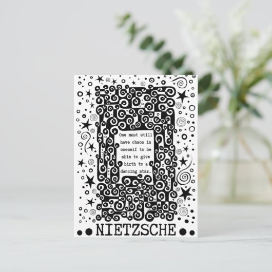 踊りスター引用文バイニーチェ ポストカード (スタンド正面)