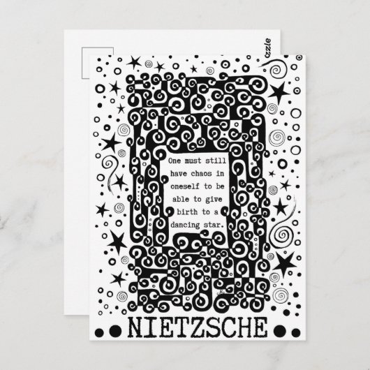 踊りスター引用文バイニーチェ ポストカード (正面/裏面)