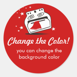 踊りストーブ料理ベーキングギフトシール ラウンドシール