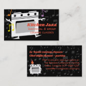 踊りストーブ料理級シェフケータリング 名刺 (正面/裏面)