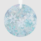 踊りスノーフレークスアクリルオーナメント オーナメント (裏面)