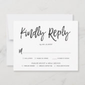 踊りス結婚クリプトの返信カードの食事の選択 出欠カード (正面)