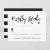 踊りス結婚クリプトの返信カードの食事の選択 出欠カード (正面/裏面)