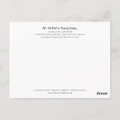 踊りゼブラファンキーミックスメディア葉書 ポストカード (裏面)