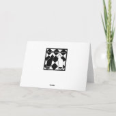 踊りゼブラ誕生日カード カード (裏面)