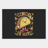 踊りタコシおもしろいンコデマヨフィエスタパーティー ラッピングペーパーシート (正面)