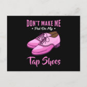 踊りタップシューズクイーンダンサーディスコバレエギフト ポストカード (正面)