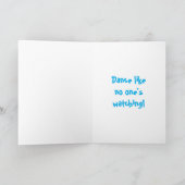 踊りタビーキャット誕生日 カード (内部)