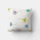 踊りタンデロン |水彩花模様 クッション (正面)