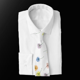 踊りタンデロン |水彩花模様 ネクタイ