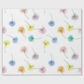 踊りタンデロン |水彩花模様 ラッピングペーパー (フラット)