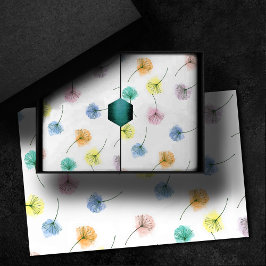 踊りタンデロン |水彩花模様 薄葉紙