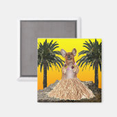 踊りダックスシャント磁石 マグネット (正面/裏面)