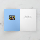 踊りダラホース誕生日カード カード (内部)